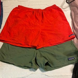 Green & Red Men’s Large Patagonia Shorts